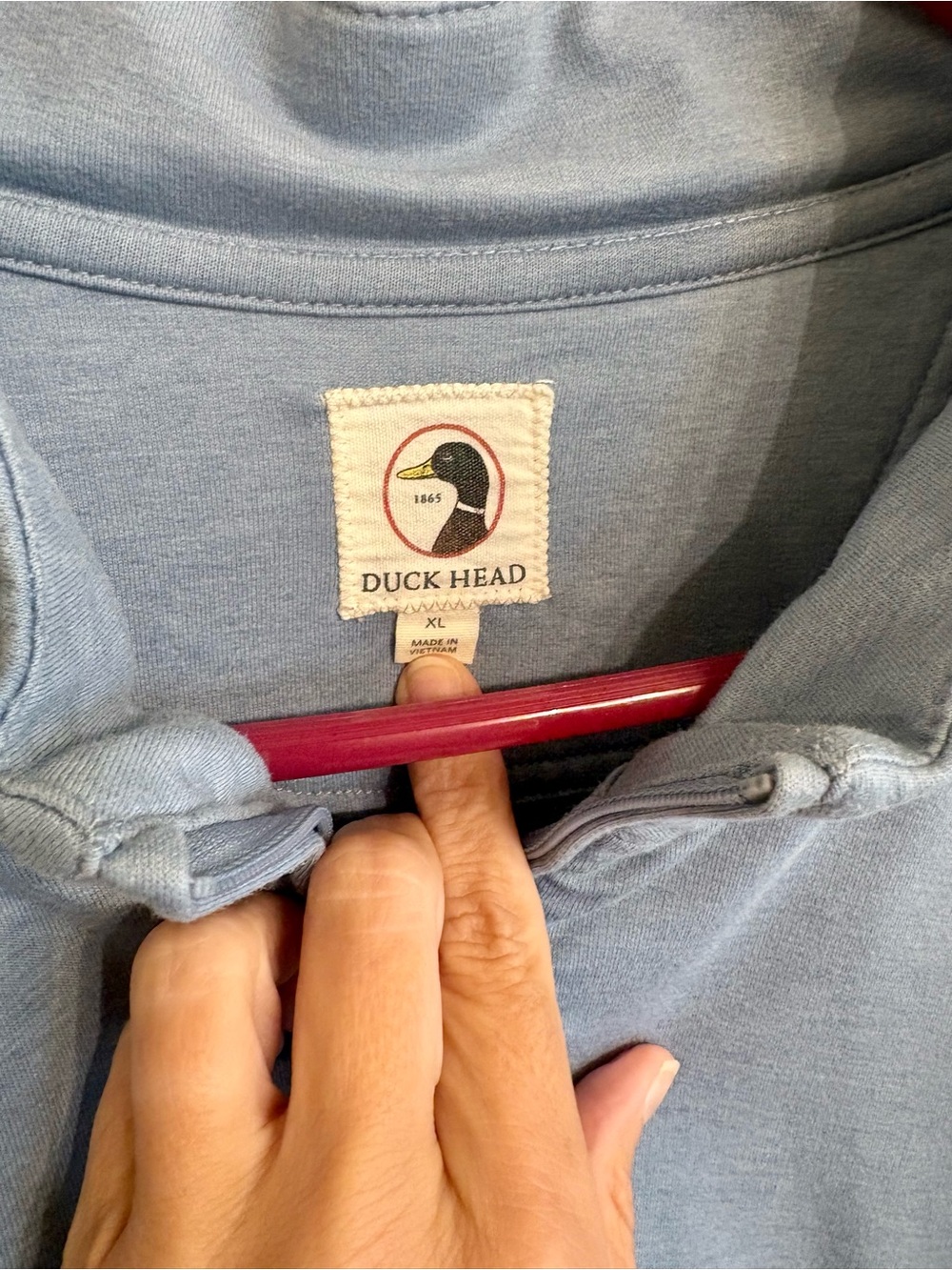 Duck Head Dunmore Performance 1/4 Zip Pullover - Picture 3 of 5